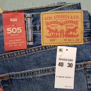 NWT Men's Levi's 505 Jeans 40x30